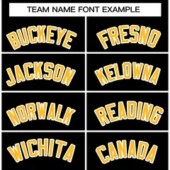Black Gold-White Varsity Full-Snap Letterman Jacket 5