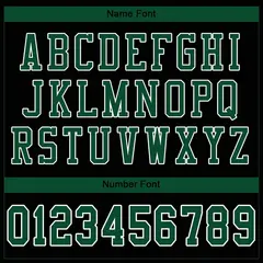 Black Gotham Green-White Mesh Football Jersey 5