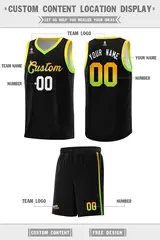 Black Gradient Font Uniform Basketball Jersey 2