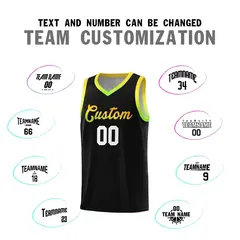 Black Gradient Font Uniform Basketball Jersey 3
