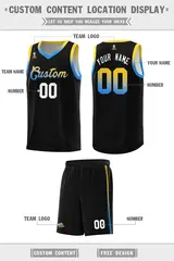 Black Gradient Font Uniform Basketball Jersey 2