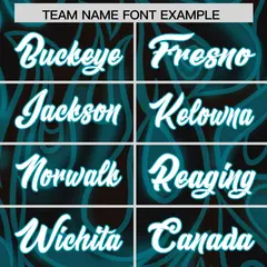 Black Graffiti Pattern Authentic Football Jersey 3