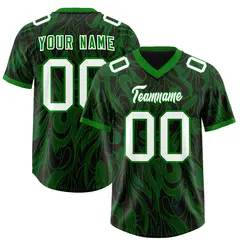 Black Graffiti Pattern Authentic Football Jersey
