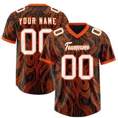 Black Graffiti Pattern Authentic Football Jersey