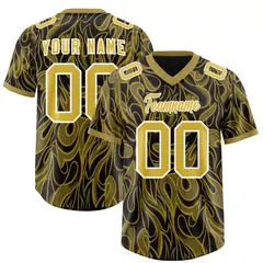 Black Graffiti Pattern Authentic Football Jersey