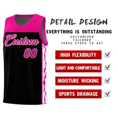 Black Graffiti Side Pattern Basketball Jersey 2