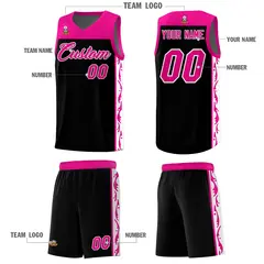 Black Graffiti Side Pattern Basketball Jersey 5