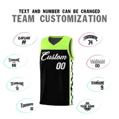 Black Graffiti Side Pattern Basketball Jersey 4