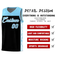Black Graffiti Side Pattern Basketball Jersey 2