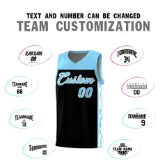 Black Graffiti Side Pattern Basketball Jersey 4