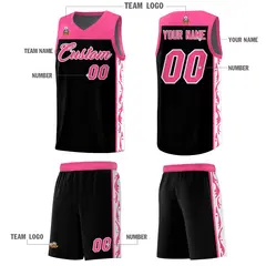 Black Graffiti Side Pattern Basketball Jersey 5