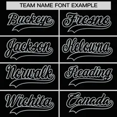 Black Gray Authentic Classic Baseball Jersey 3
