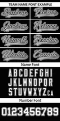 Black Gray Chicago City Nightscape Authentic Baseball Jersey 3