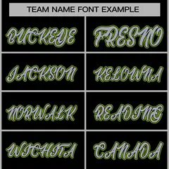 Black Gray-Neon Green Varsity Full-Snap Letterman Jacket 5