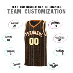 Black Gray Pinstripe Retro Sets Uniform Basketball Jersey 4