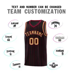 Black Gray Pinstripe Retro Sets Uniform Basketball Jersey 4