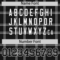 Black Gray Plaid Authentic Baseball Jersey 4