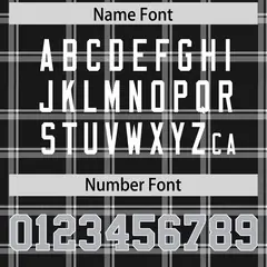 Black Gray Plaid Pattern Authentic Football Jersey 4