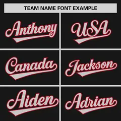 Black Gray-Red Raglan Sleeves Authentic Baseball Jersey 3