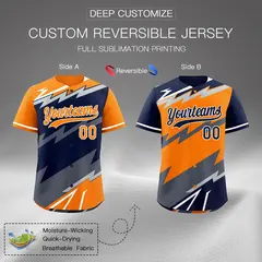 Black Gray Silver Reversible Baseball Jersey Lightning Graffiti Pattern 2