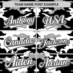 Black Gray-White Camo Full-Snap Letterman Baseball Jacket 3