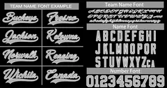 Black Gray-White Classic Authentic Baseball Jersey 3