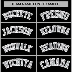 Black Gray White Classic Varsity Full-Snap Letterman Jacket 5