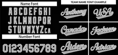 Black Gray-White Solid Classic Authentic Baseball Jersey 3