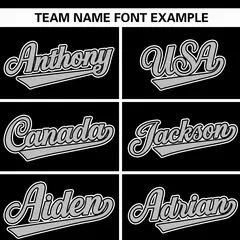 Black Gray-White Street Graffiti Varsity Letterman Jacket 5