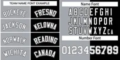 Black Gray-White Two Tone Split Full-Snap Varsity Jacket 3
