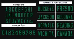 Black Green Authentic Classic Baseball Jersey 3