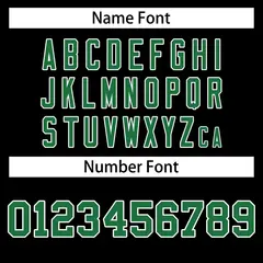 Black Green Double Side Sets Sportswear Basketball Jersey 6