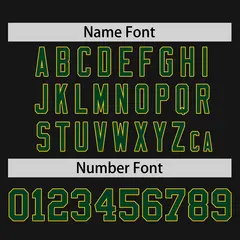 Black Green-Gold Raglan Sleeves Authentic Baseball Jersey 4