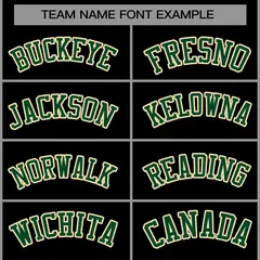 Black Green-Khaki Raglan Varsity Full-Snap Letterman Jacket 5