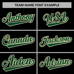 Black Green-Khaki Raglan Varsity Full-Snap Letterman Jacket 5