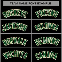 Black Green-Khaki Raglan Varsity Full-Snap Letterman Jacket 5