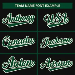 Black Green Raglan Full-Snap Varsity Letterman Baseball Jacket 5