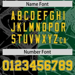 Black Green Split Lightning Pattern Football Jersey 4