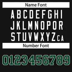Black Green-White Classic Hockey Jersey 4