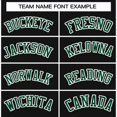 Black Green-White Classic Hockey Jersey 3