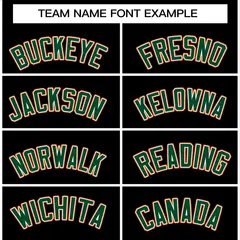 Black Green-White Full-Snap Varsity Letterman Jacket 3