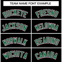 Black Green-White Full-Snap Varsity Letterman Jacket 3