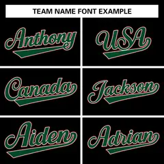 Black Green-White Full-Snap Varsity Letterman Jacket 3