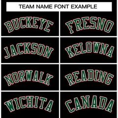 Black Green-White Full-Snap Varsity Letterman Jacket 3
