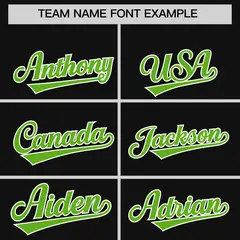 Black Green White Gradient Raglan Varsity Letterman Jacket 3