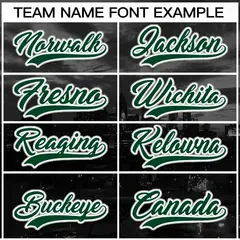 Black Green-White Philadelphia City Skyline Baseball Jersey 3