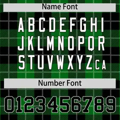 Black Green-White Plaid Varsity Letterman Baseball Jacket 4