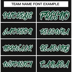 Black Green-White Raglan Sleeves Waterproof Jacket 3