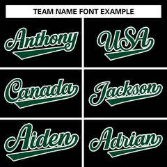Black Green-White Raglan Varsity Full-Snap Letterman Jacket 3