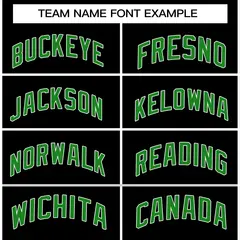 Black Green-White Stripe Basketball Jersey 3